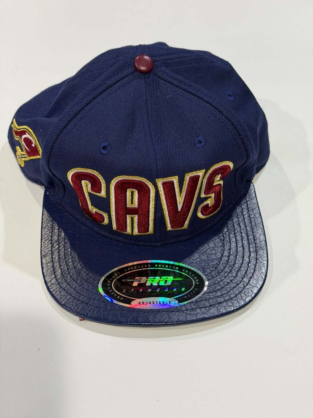 Pro Standard Cleveland Cavaliers Adjustable Hat with Leather Brim